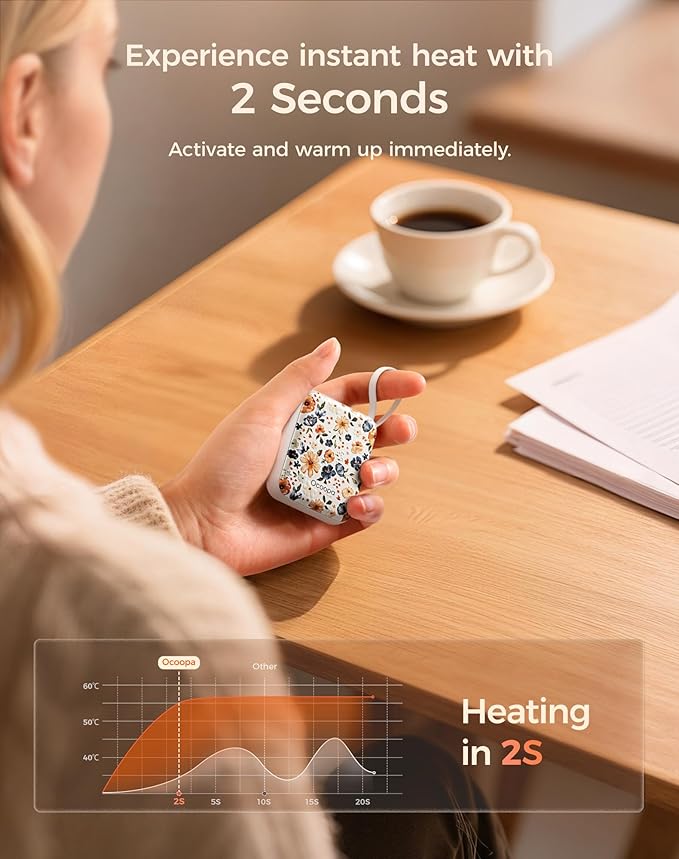 CosyClutch Portable Handwarmers Flower Design