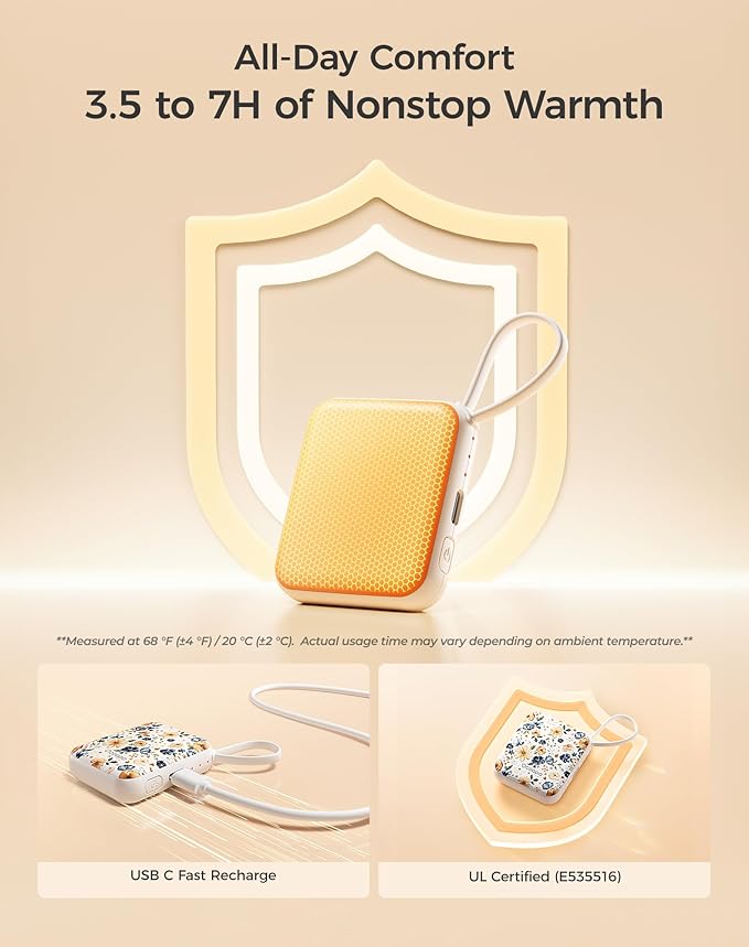 CosyClutch Portable Handwarmers Flower Design