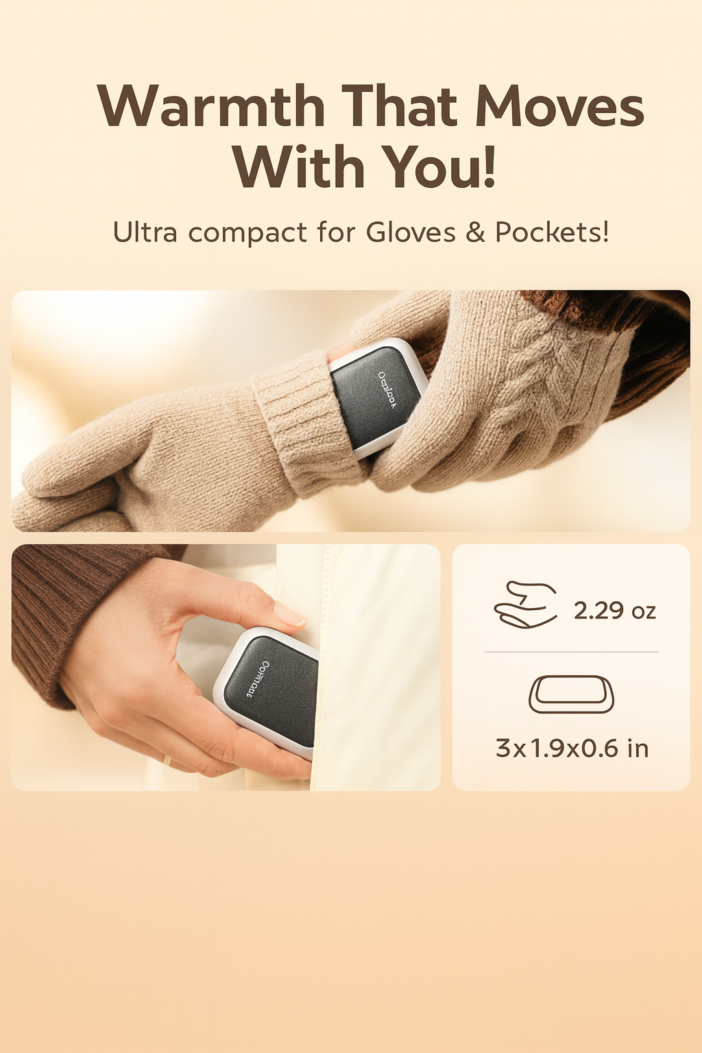 CosyClutch Portable Handwarmers